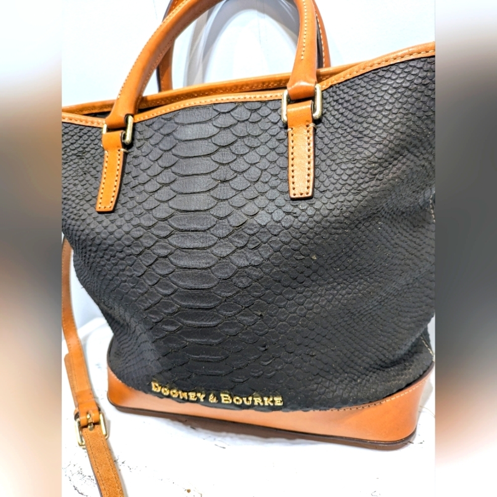 Dooney & Bourke Cara Python Embossed Tote Bag In … - image 3